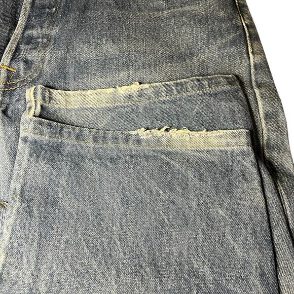 Levi's 501 Classic Button Fly Straight Leg Jeans Mens Size 34x36 Vintage 00s Y2K - Picture 7 of 8